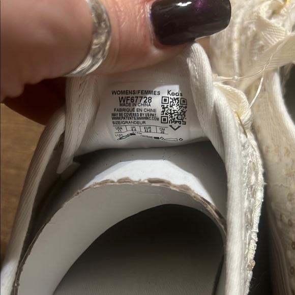 NWOT Keds Women's White Lace Sneakers size 11 - Picture 6 of 6